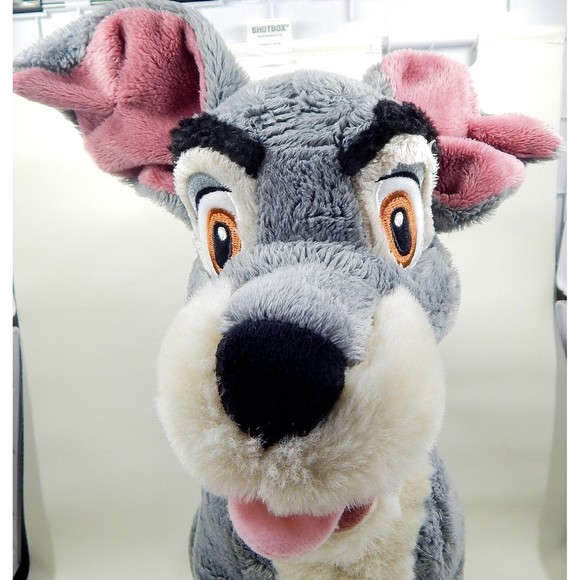 Disney Store Collectible Plush Tramp From Lady & The Tramp Missing Collar - Picture 3 of 12